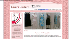 Desktop Screenshot of lavaracouture.com